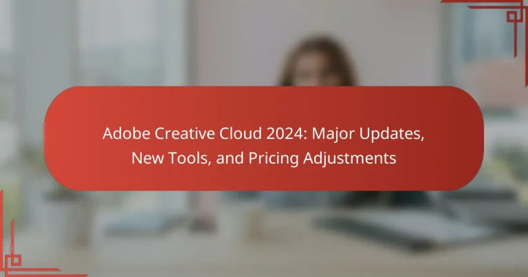 Adobe Creative Cloud 2024: Major Updates, New Tools, and Pricing Adjustments