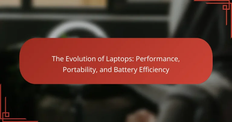 The Evolution of Laptops: Performance, Portability, and Battery Efficiency