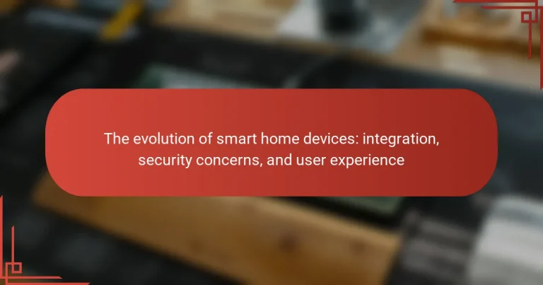 The evolution of smart home devices: integration, security concerns, and user experience