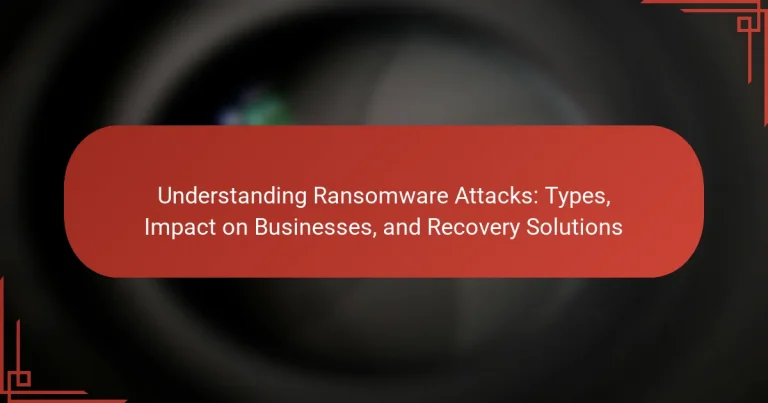 Understanding Ransomware Attacks: Types, Impact on Businesses, and Recovery Solutions
