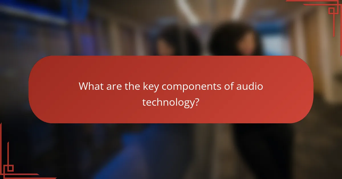 What are the key components of audio technology?